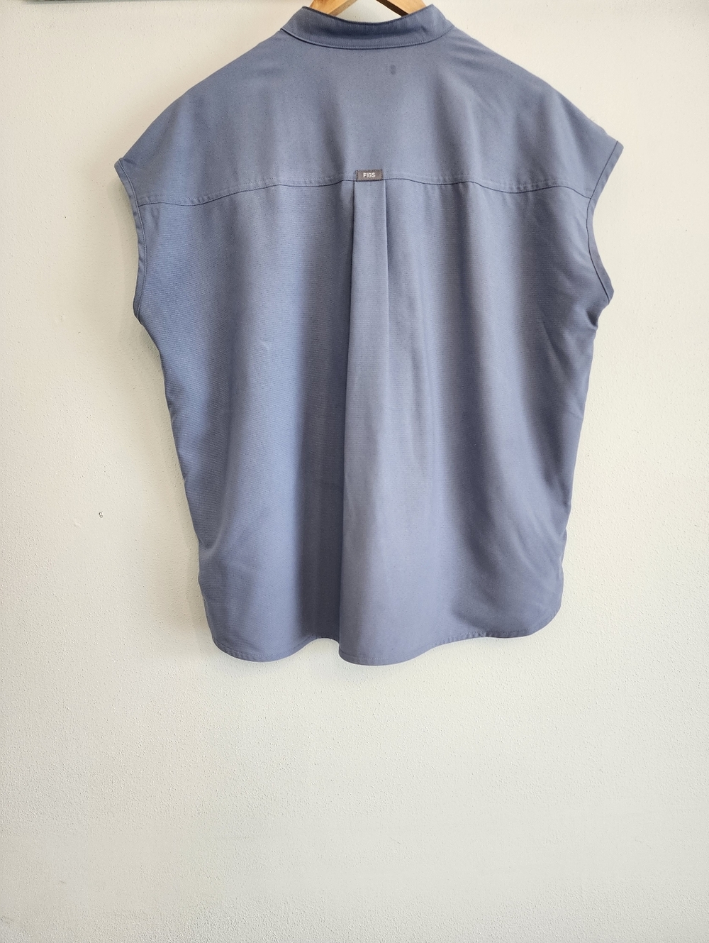 FIGS Vapor Blue Space Dye Rafaela Top & Kade Cargo Pant Scrub Set Size Large - Picture 6 of 15